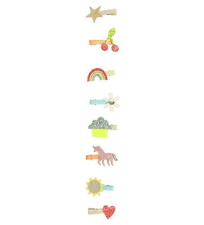 Meri Meri H?rsp?nder - 8-Pak - Icon Hair Clips