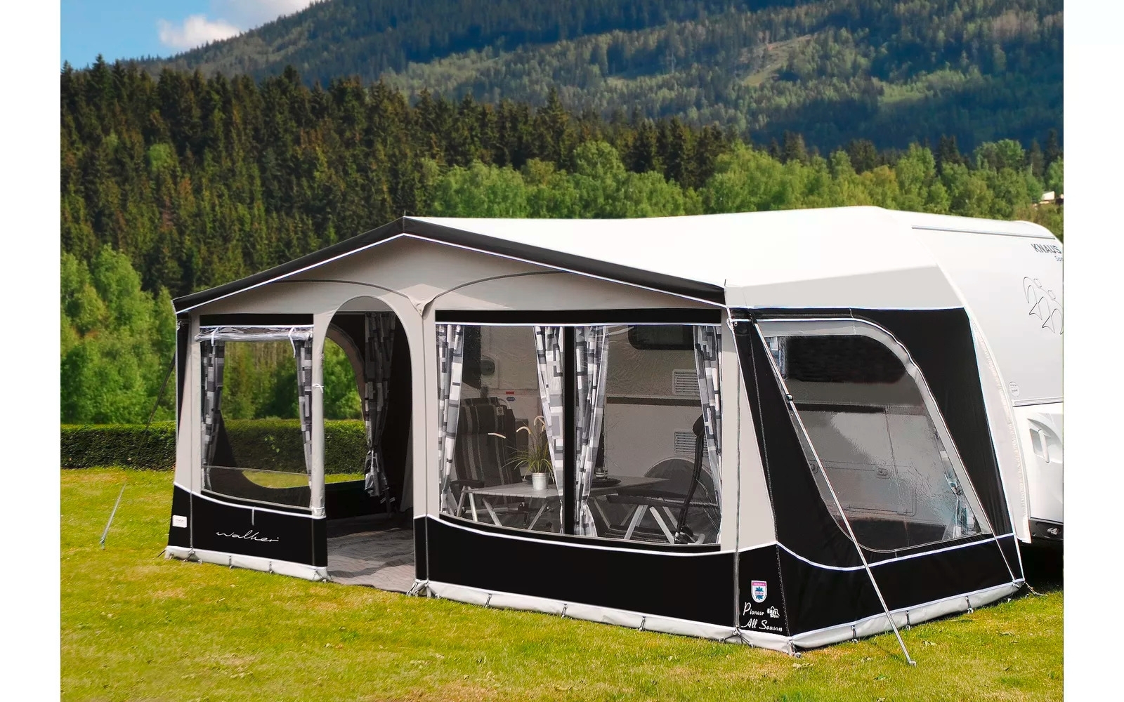 Walker Pioneer 240 All Season Vorzelt mit Glasfibergestänge Größe 1080 Umlaufmaß 1066 - 1095 cm