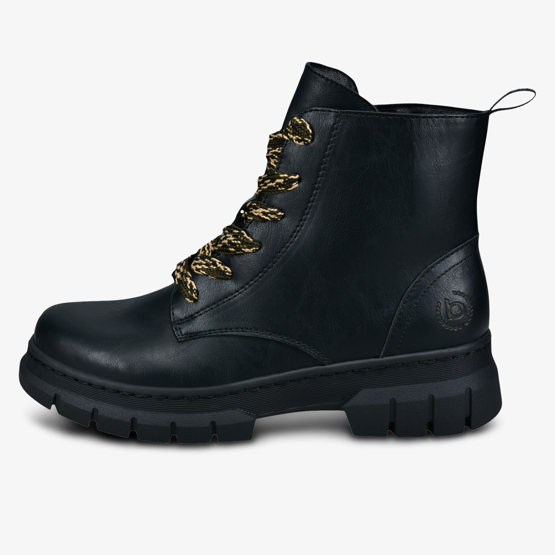 bugatti Damen Schnürstiefeletten schwarz