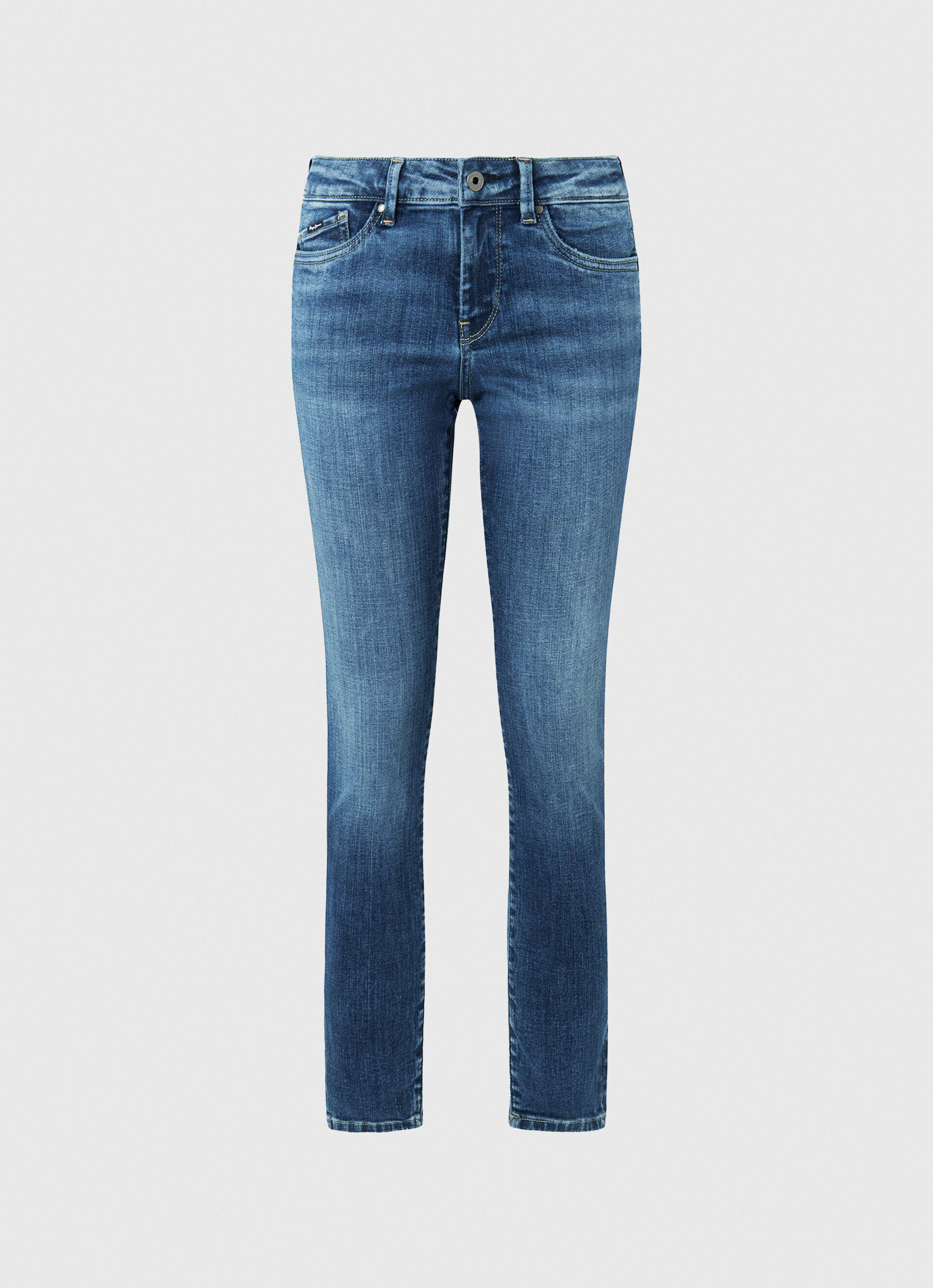 Calça jeans skinny pixie de comprimento médio - jeans