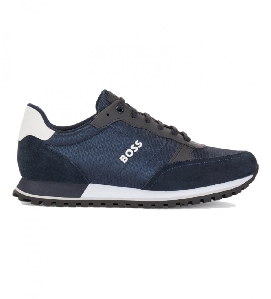 Tênis de corrida BOSS em couro azul