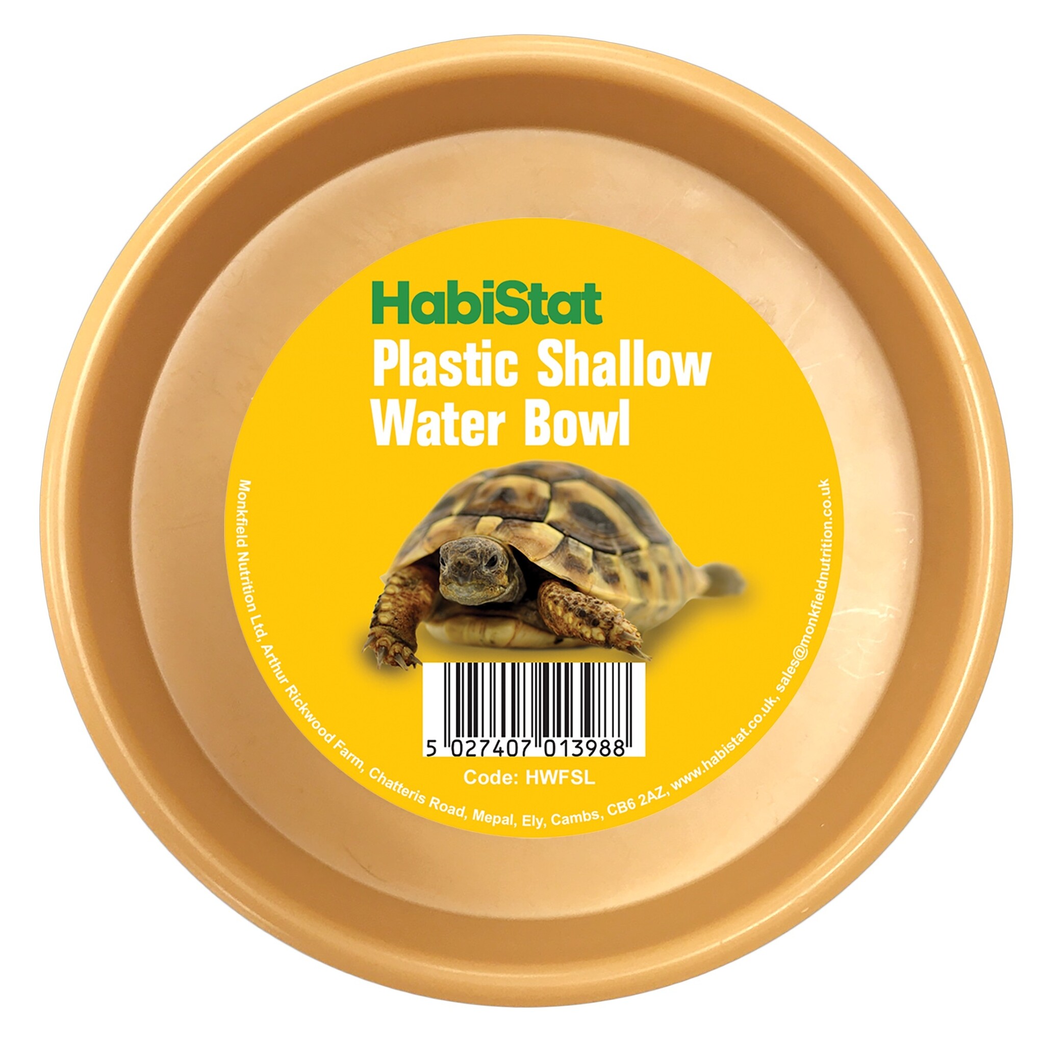 Habistat Terrarium Waterbak Plastic Rond Laag 13x13x4,5cm