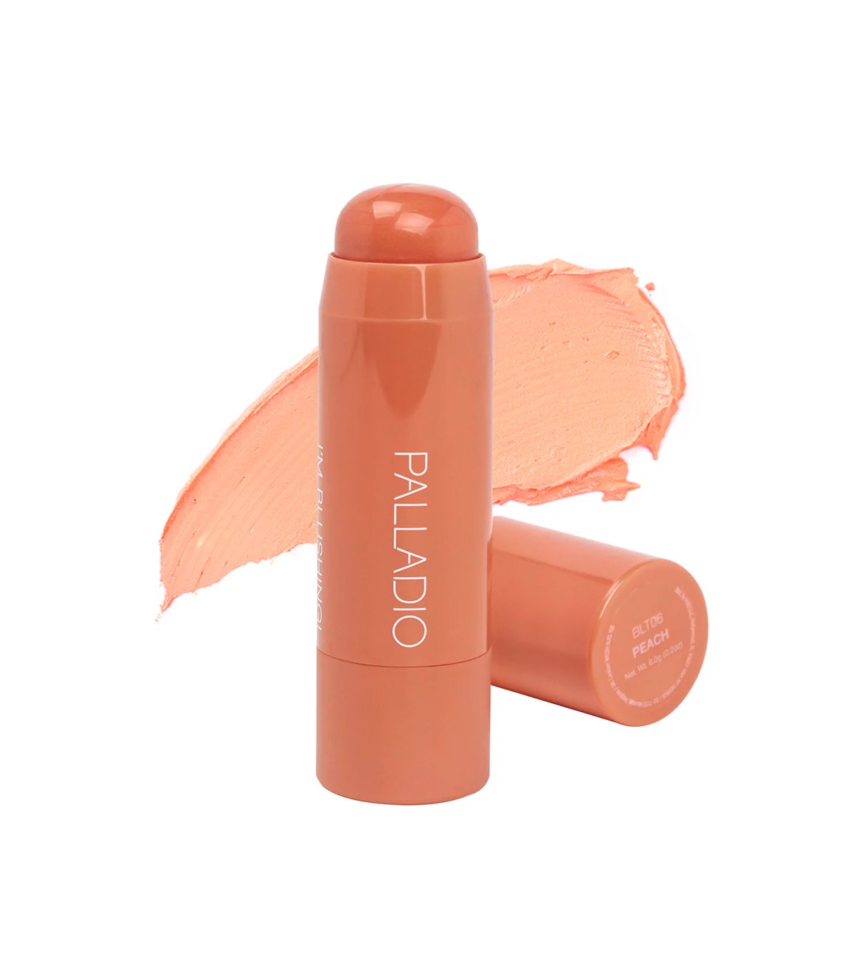 Palladio - Batom 2 em 1 para lábios e bochechas I'm Blushing - 06: Peach
