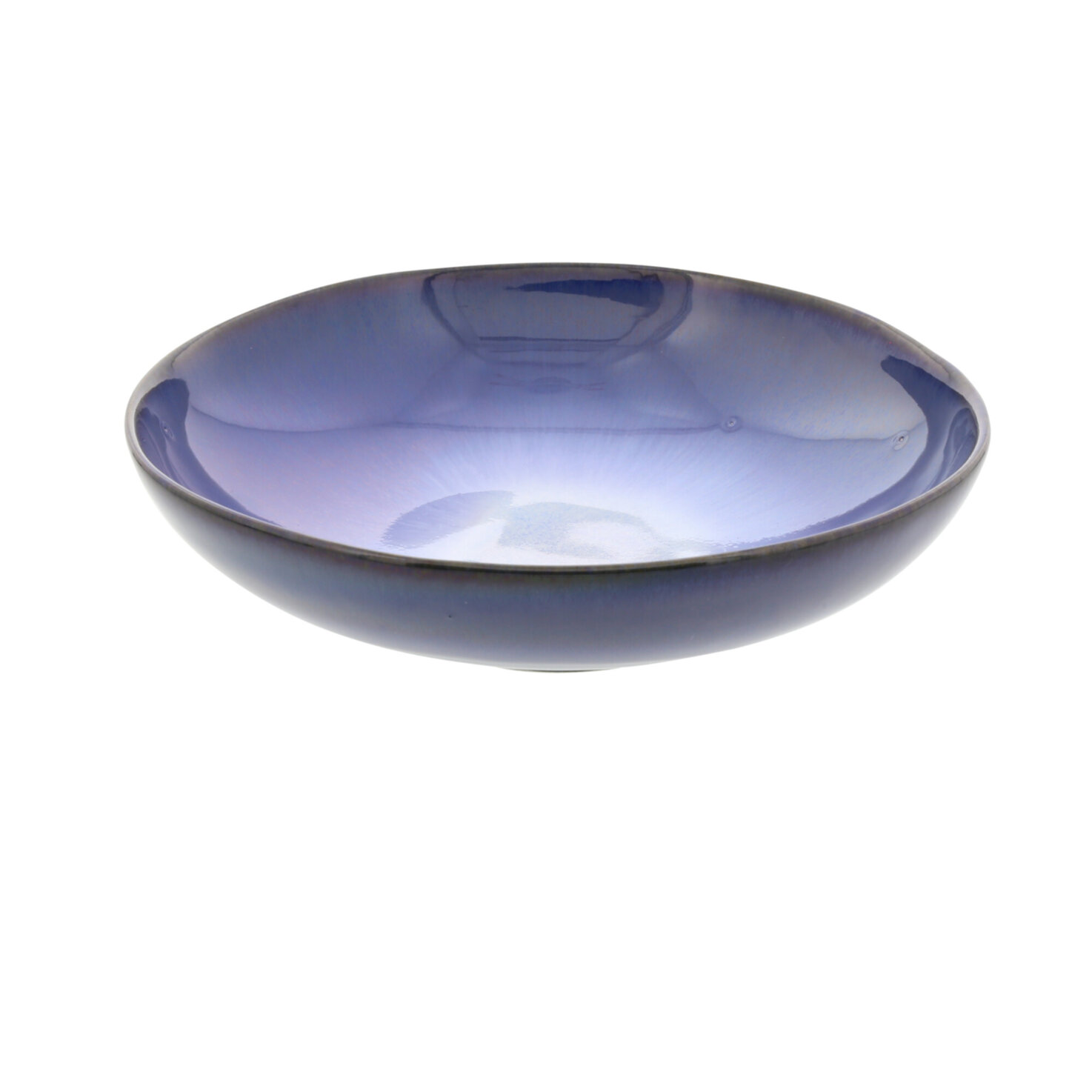 Salat & Pastateller Shiny blau 22cm