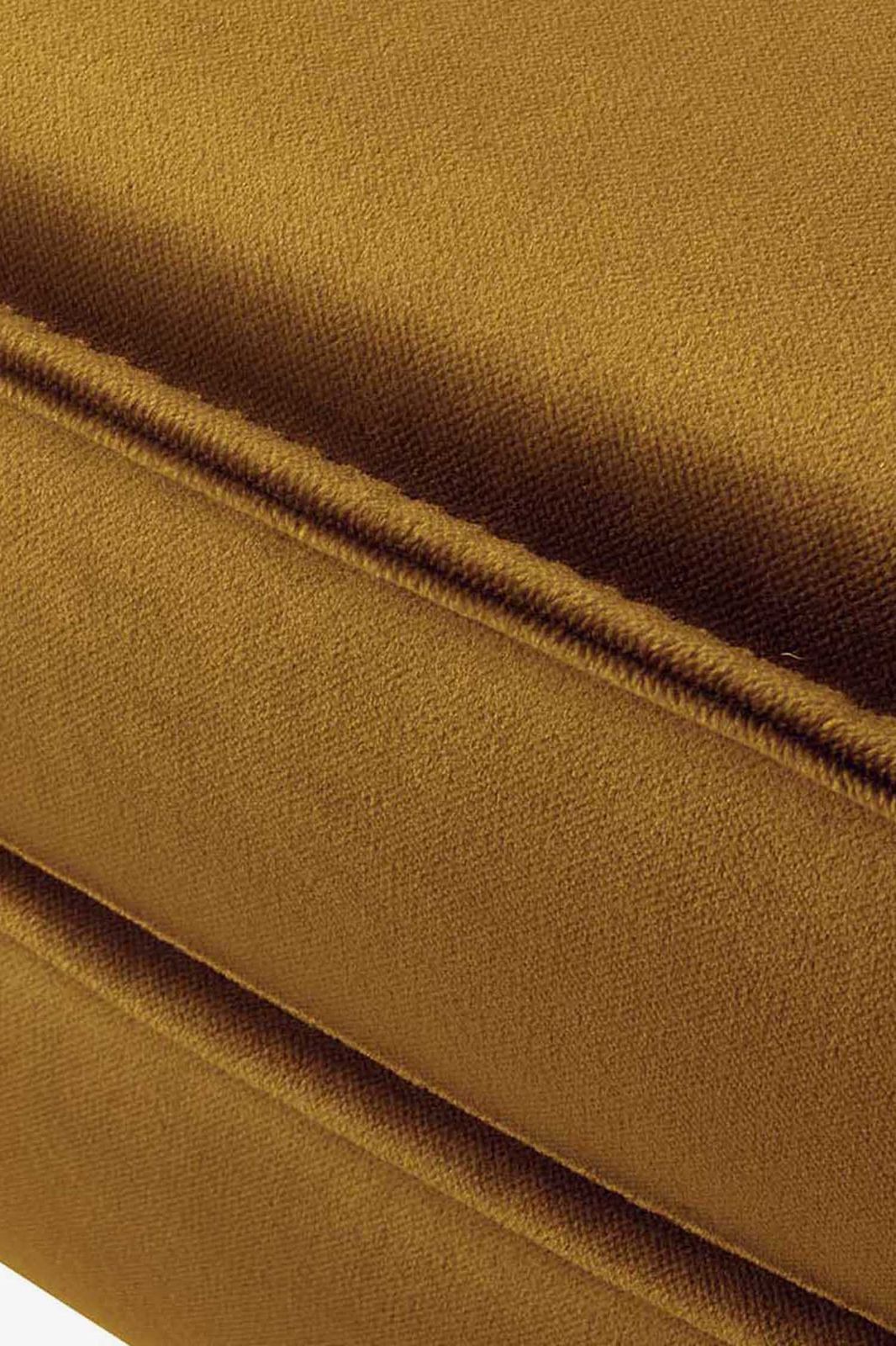 Amsterdam velvet hocker oker