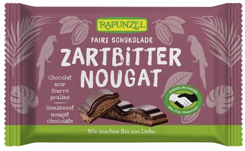 Rapunzel BIO Zartbitter Schokolade Nougat