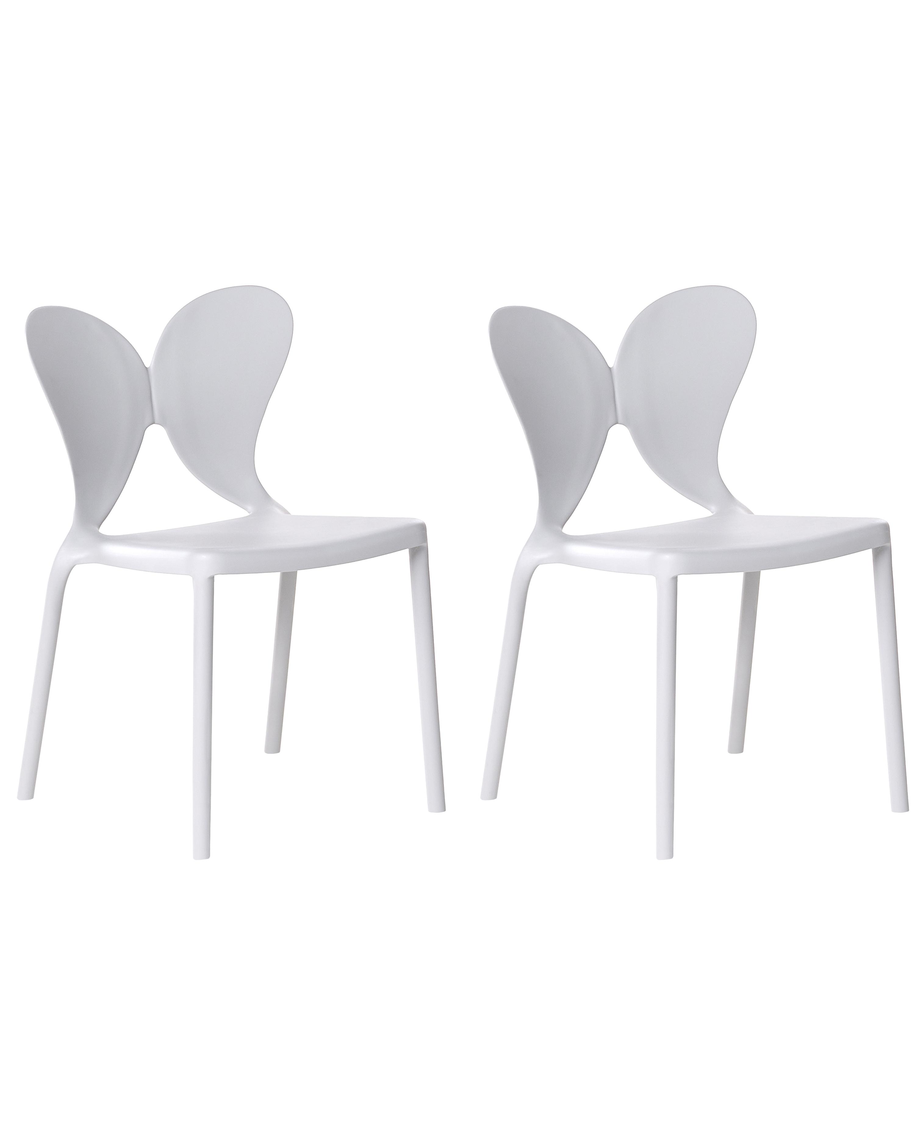 Set van 2 tuinstoelen LARISSA Lichtgrijs