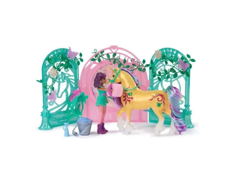 Unicorn Academy Ava & Leaf Stall Playset