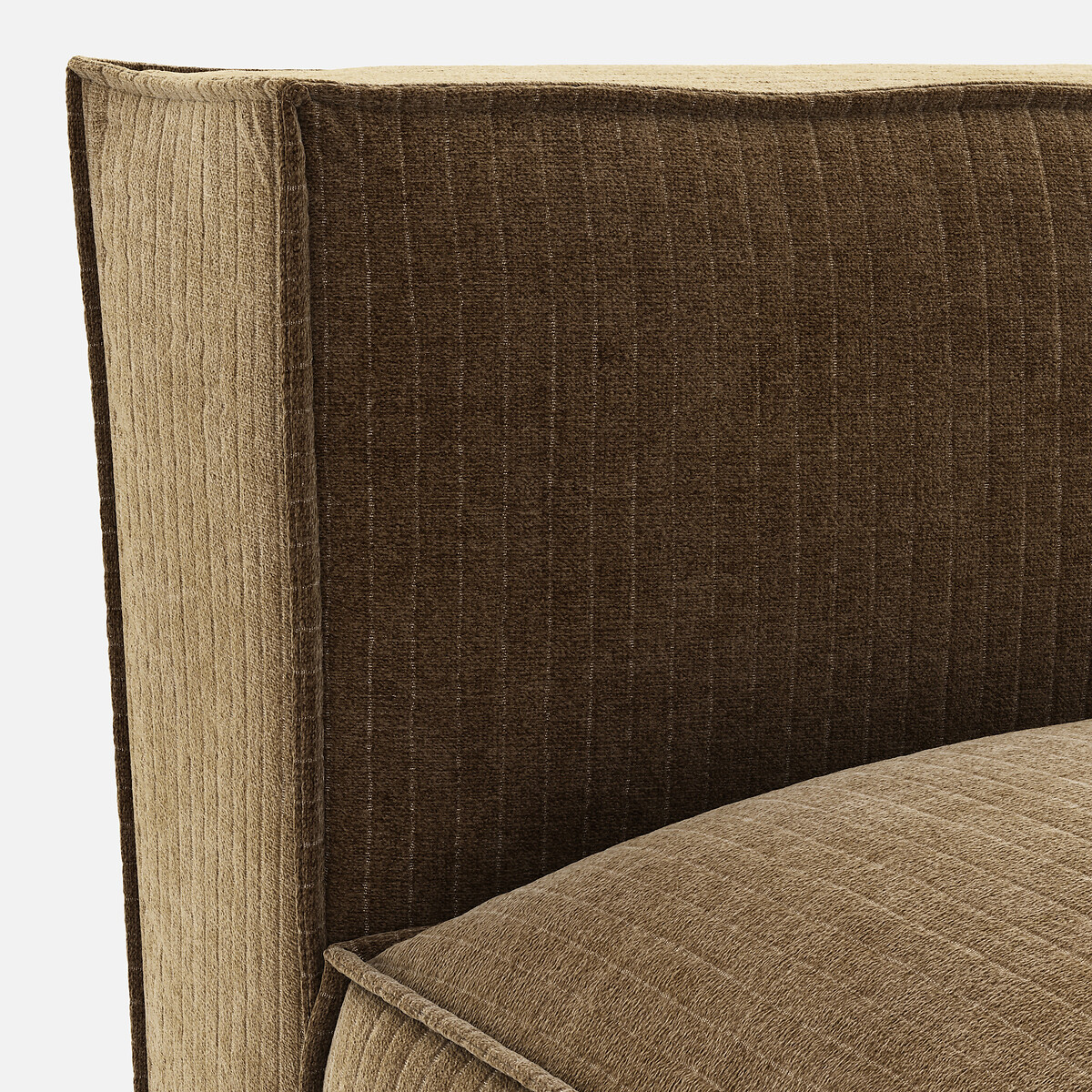 LA REDOUTE INTERIEURS<br>Sofá lounge, direito, veludo vintage, Seven