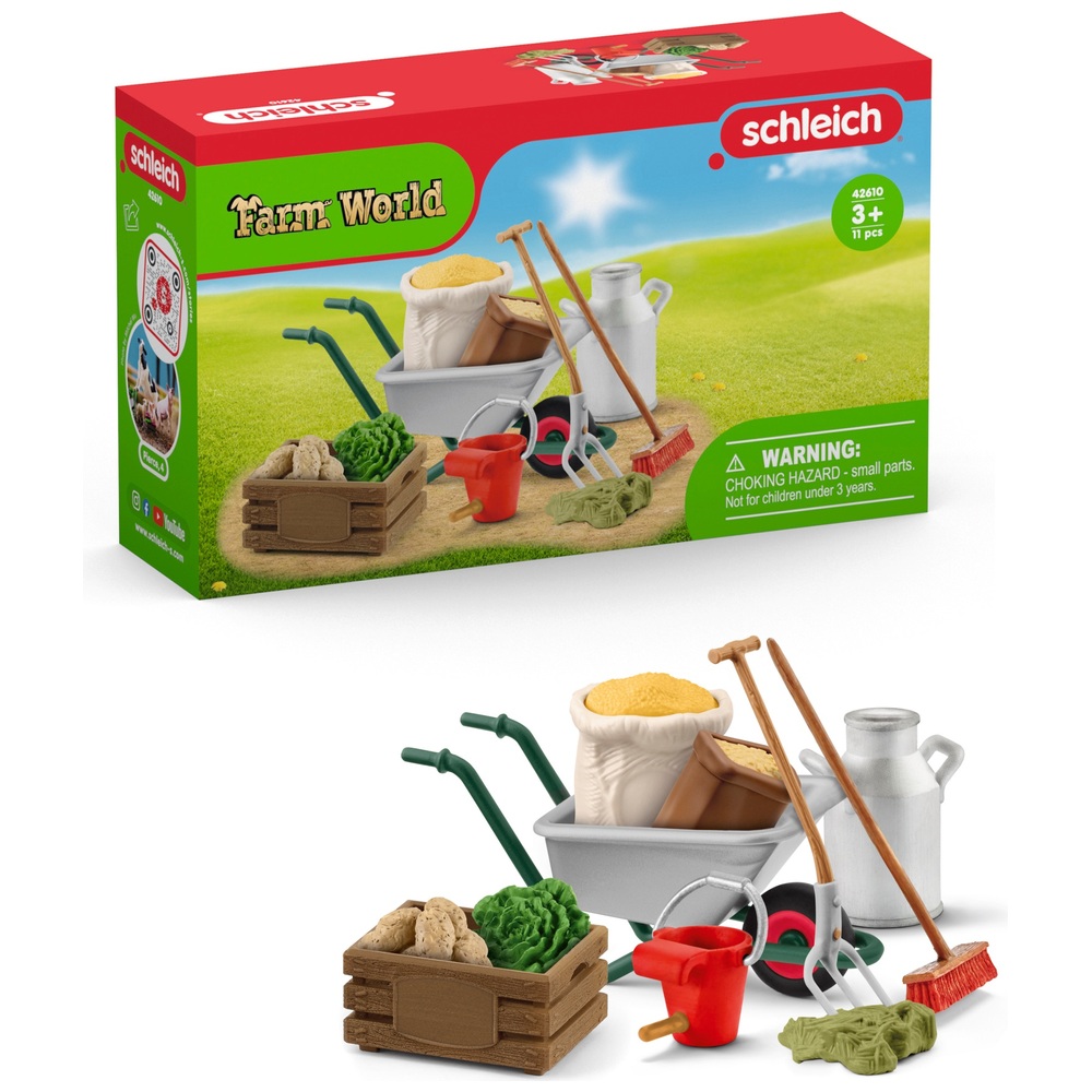 Schleich Farm World 42610 Stallpflege-Zubehörset