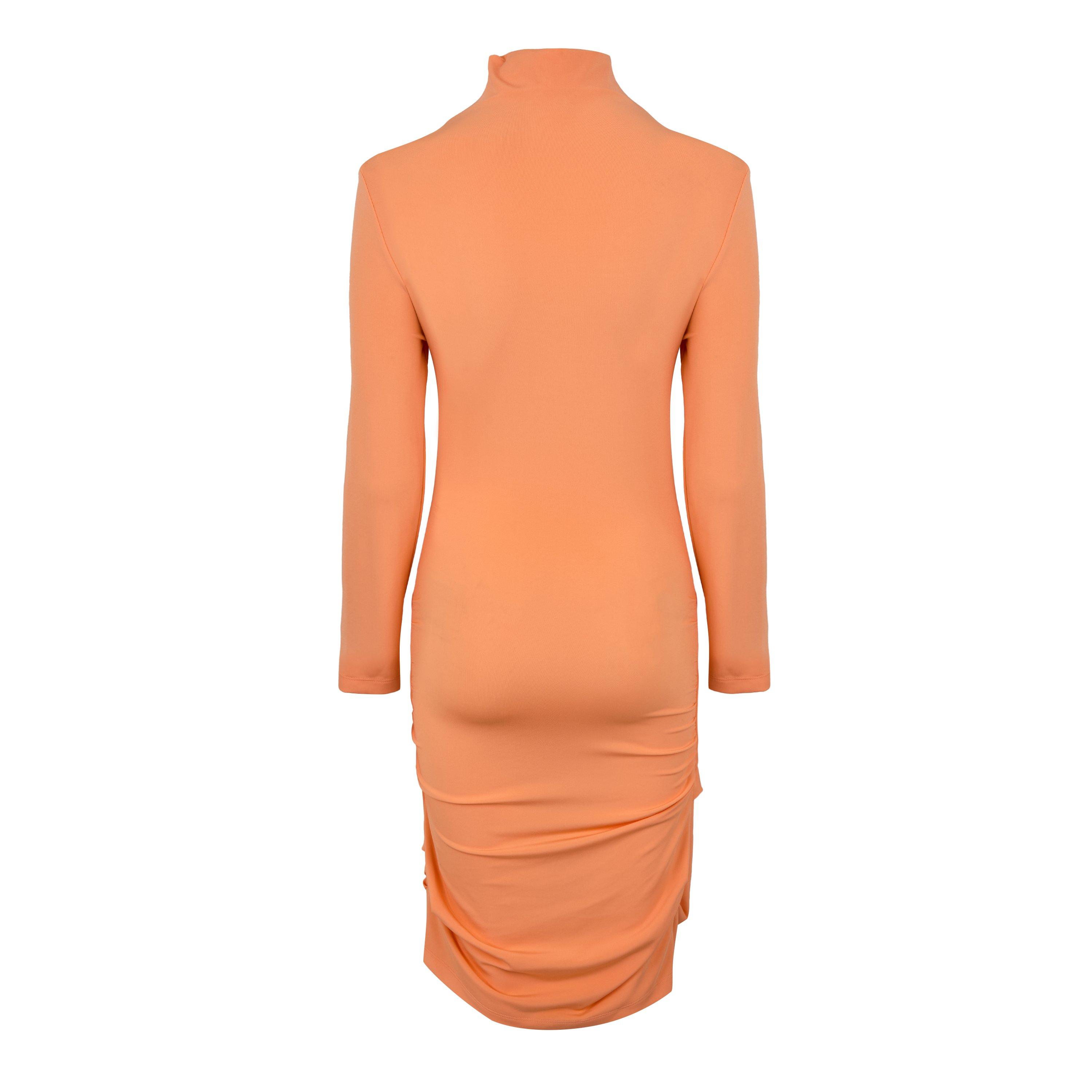 Off White Ruched Mini Dress