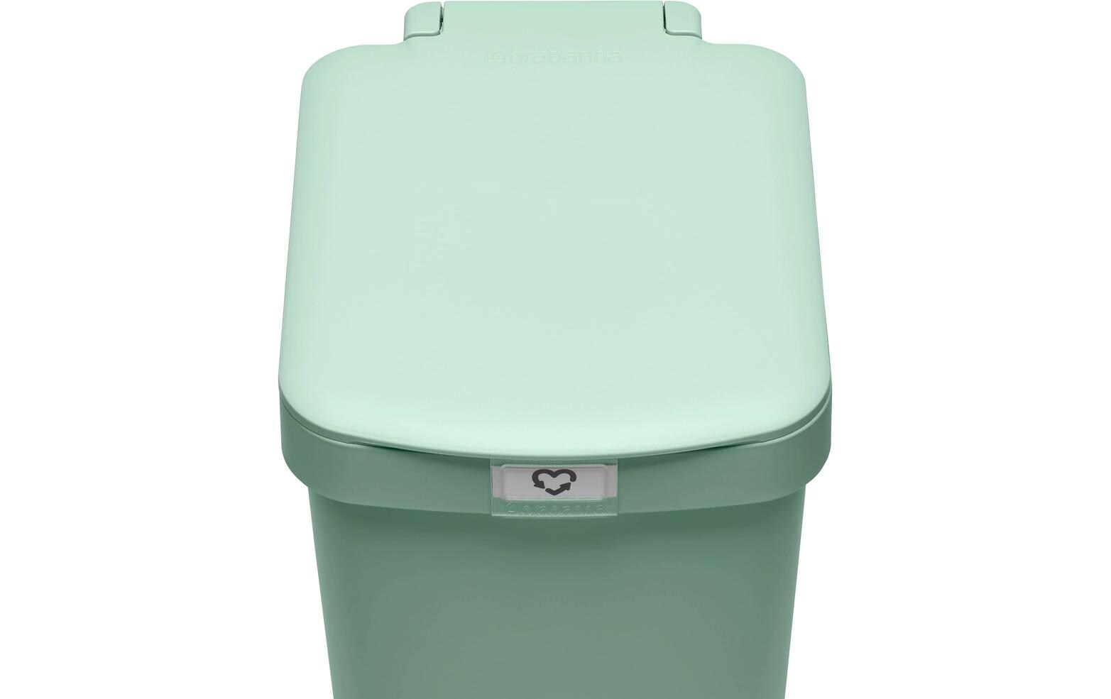 Recyclingbehälter StepUp 16 l, GrünTreteimer für Recycling Materialien