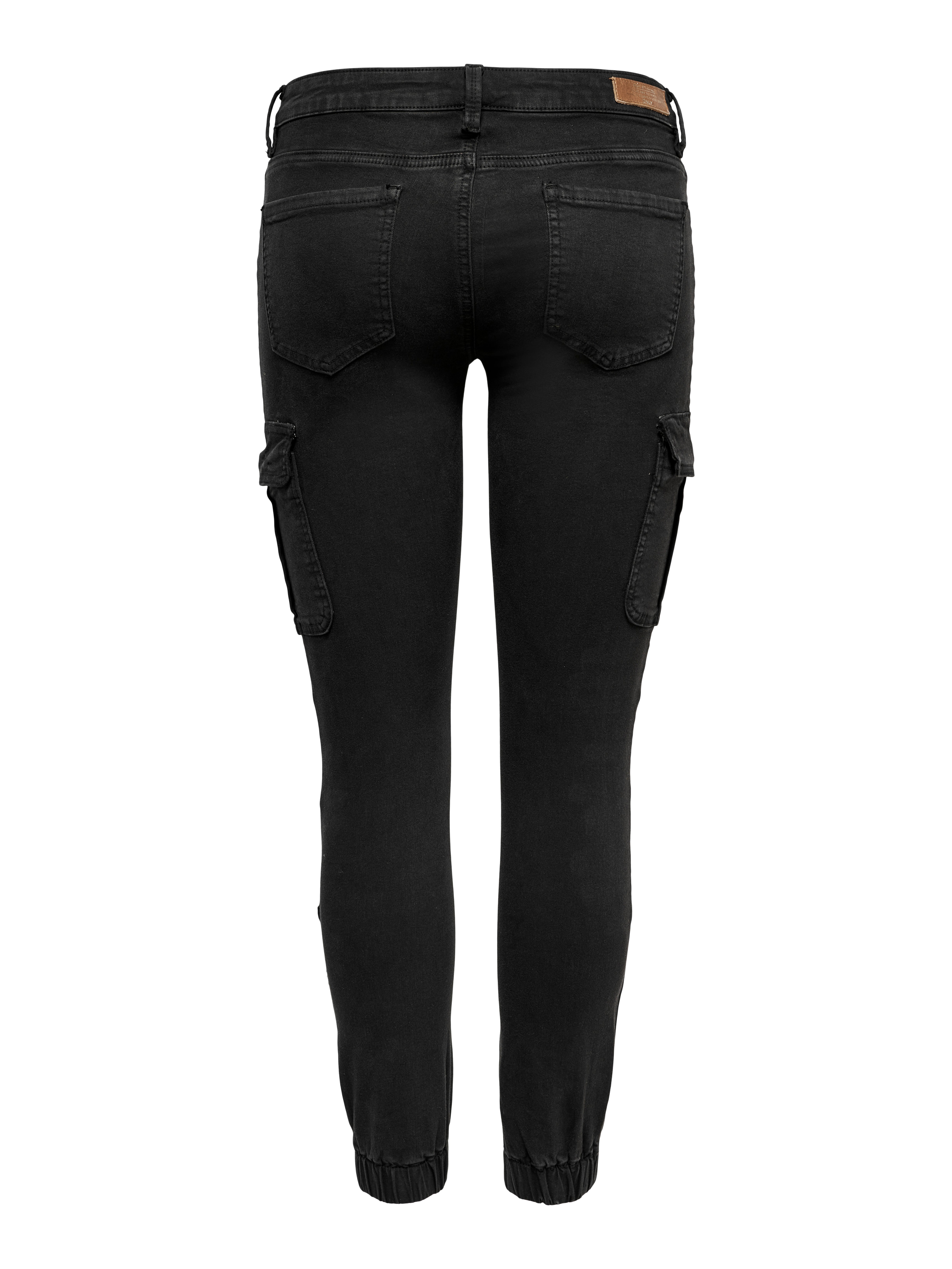 ONLMISSOURI Mittlere Taille Slim Fit Cargo-Hose Black