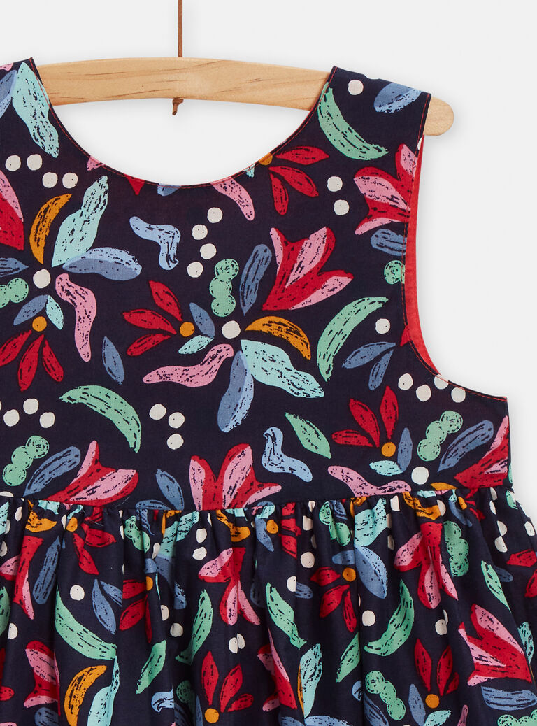 Robe réversible avec dos échancré pour fille