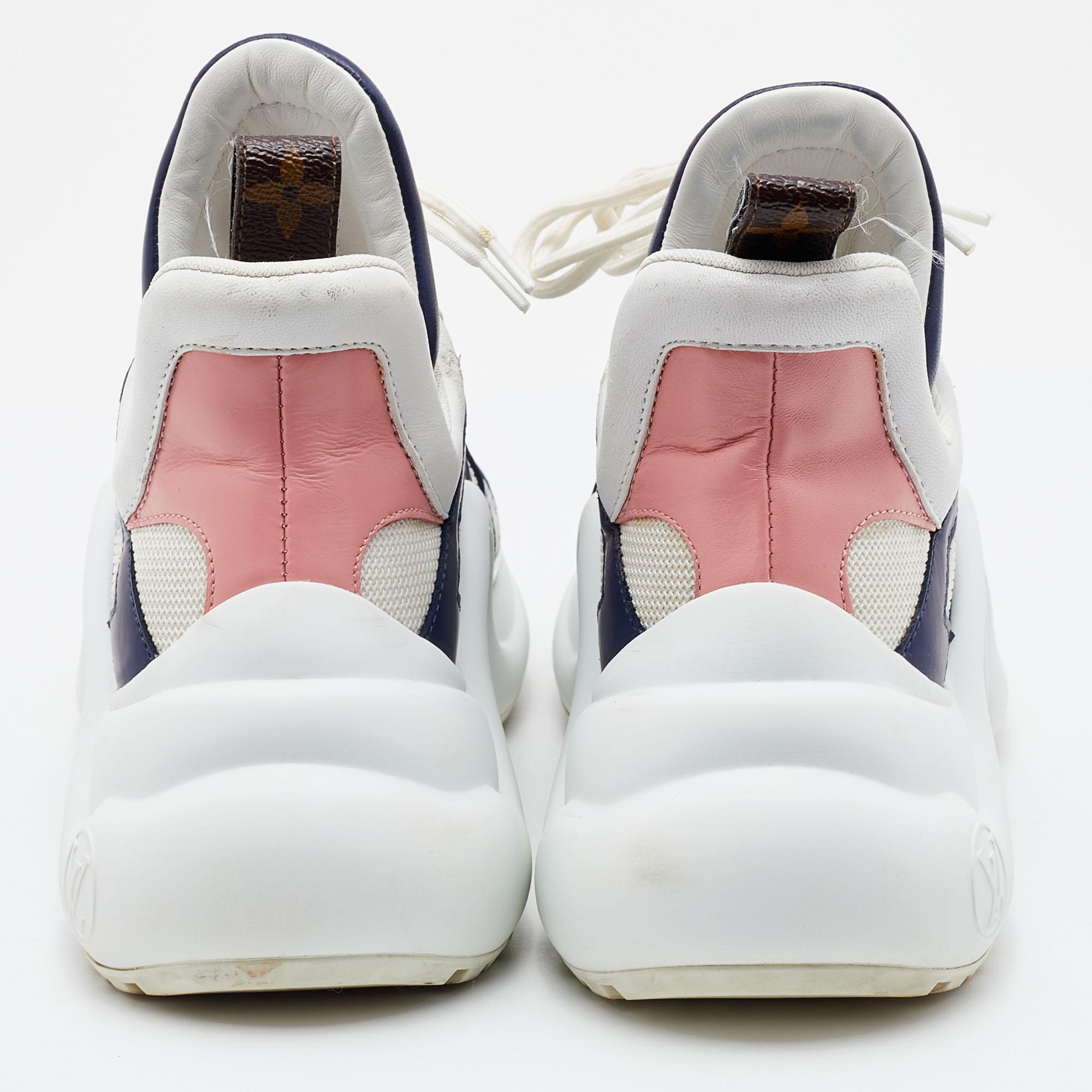 Louis Vuitton Multicolor Nylon and Leather Archlight Sneakers