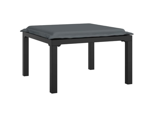 LES TENDANCES - Salon extérieur Salon de jardin-noir-4 places-62x62x68-490346