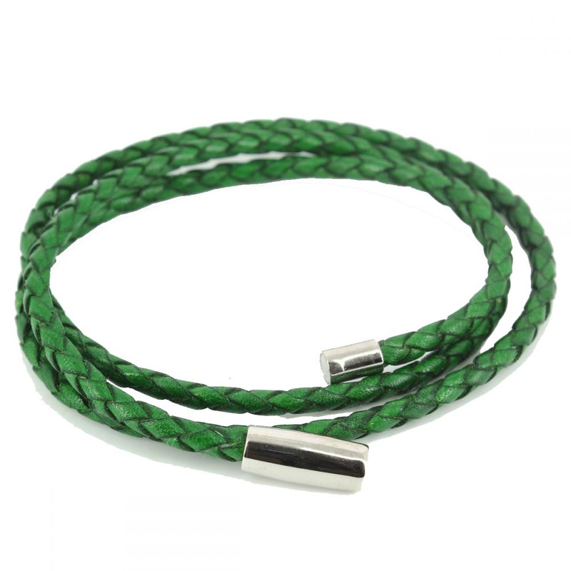 Bracelet tressé Homme Monart, vert