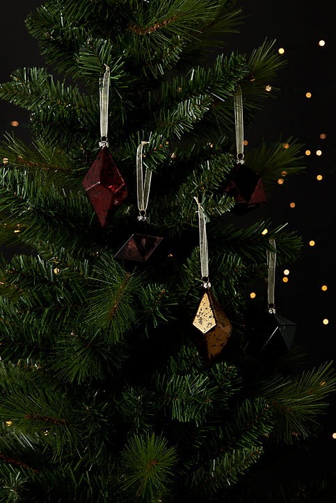 Assortiment 12 boules de noel diamant
