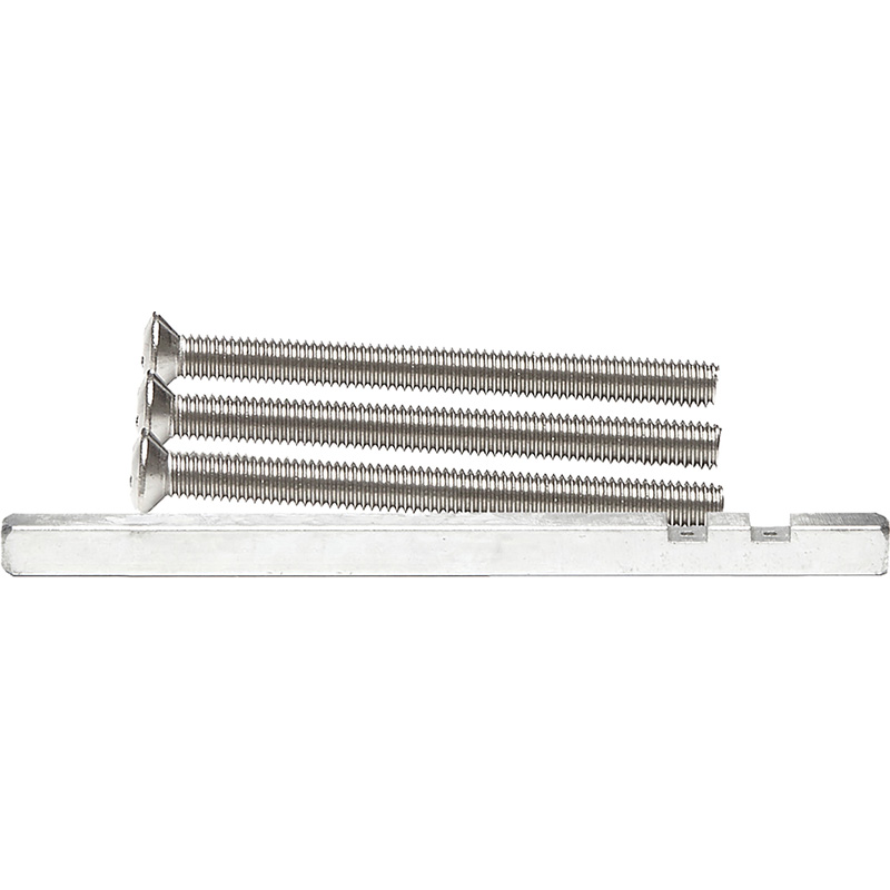 AXA krukstift RVS + bouten M6x70mm