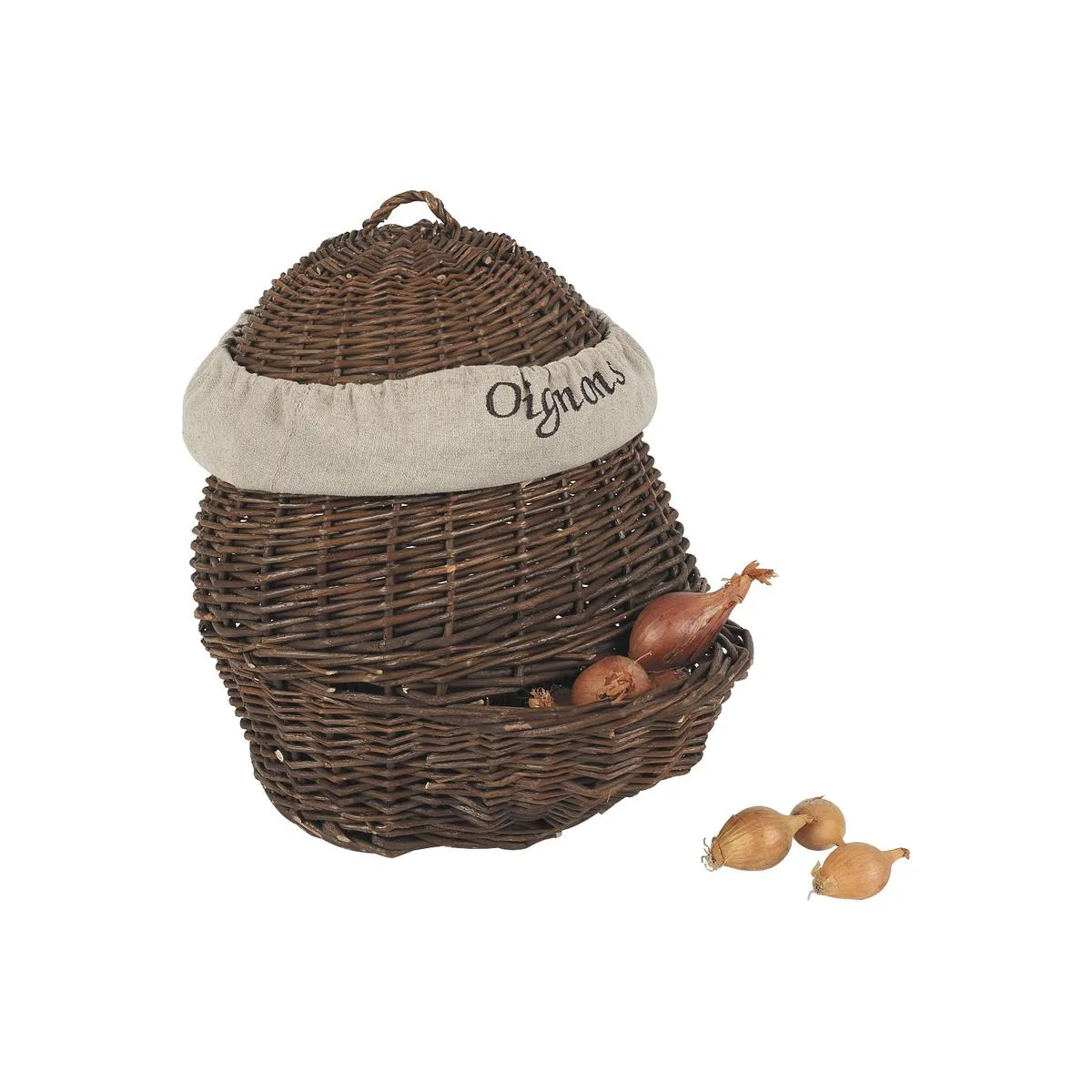 Aubry Gaspard Oignonière en Osier Brut