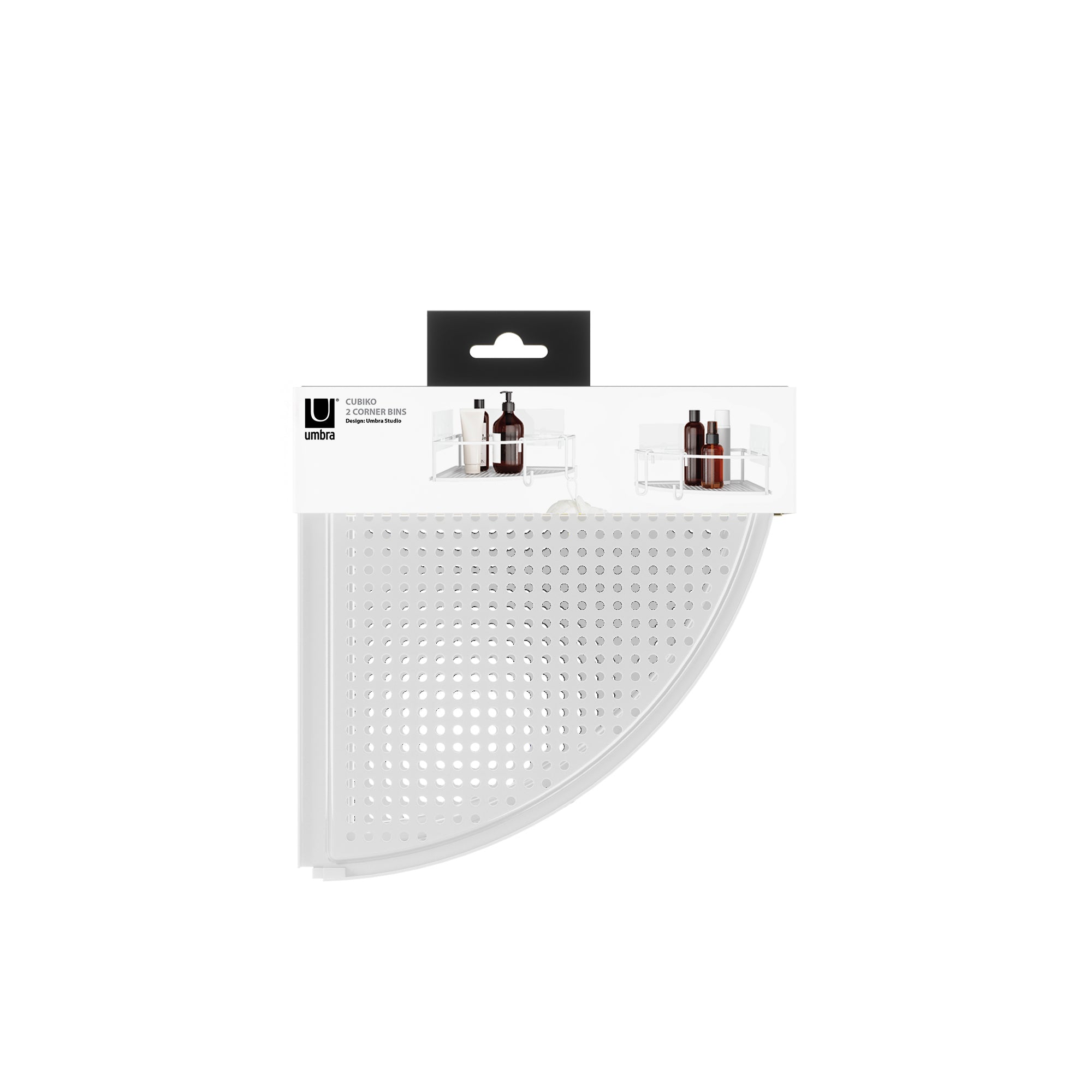 Umbra Cubiko Hoekrek Set van 2 - Wit