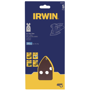 Irwin schuurvel voor B D Multischuurmachine zelfklevend K240, 5 stuks