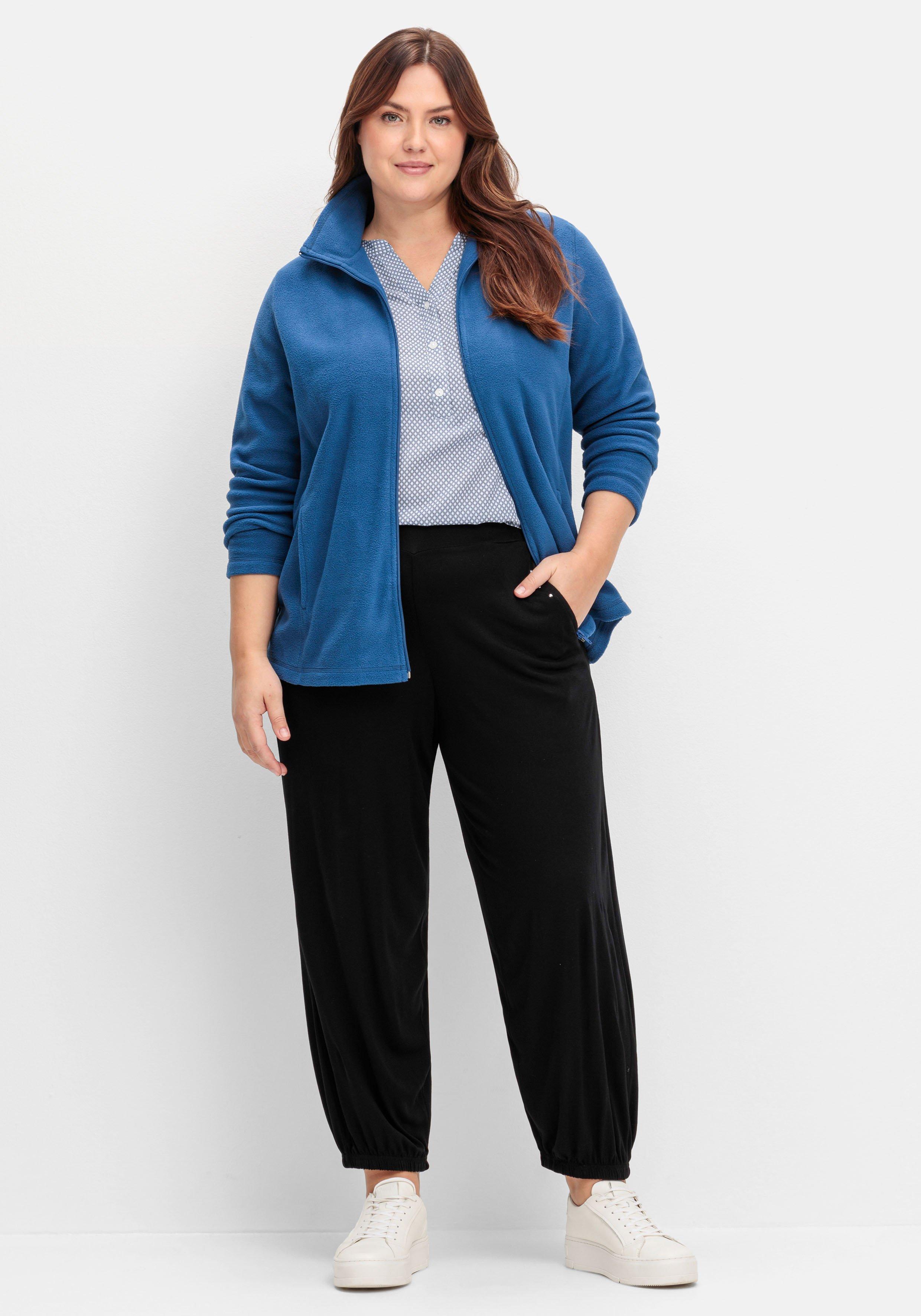 Kuschelige Fleecejacke mit Reißverschluss
