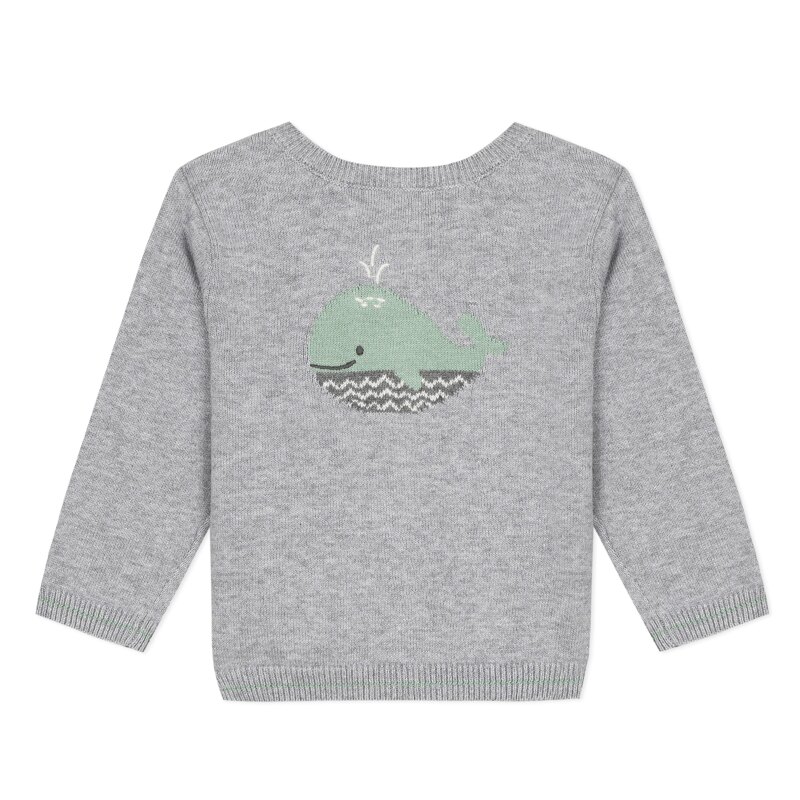 Cardigan tricot gris chiné pile face bébé garçon Absorba Aucune nuance