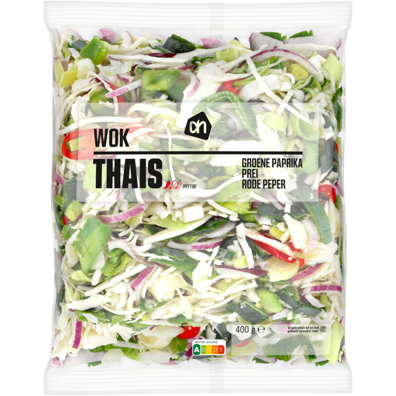 AH Thaise wokgroente prei rode peper
