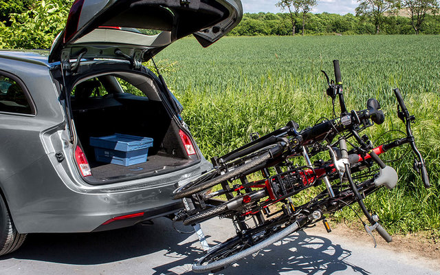 Eufab Fahrradträger Anhängerkupplung Premium III für 3 Fahrräder, E-Bike geeignet