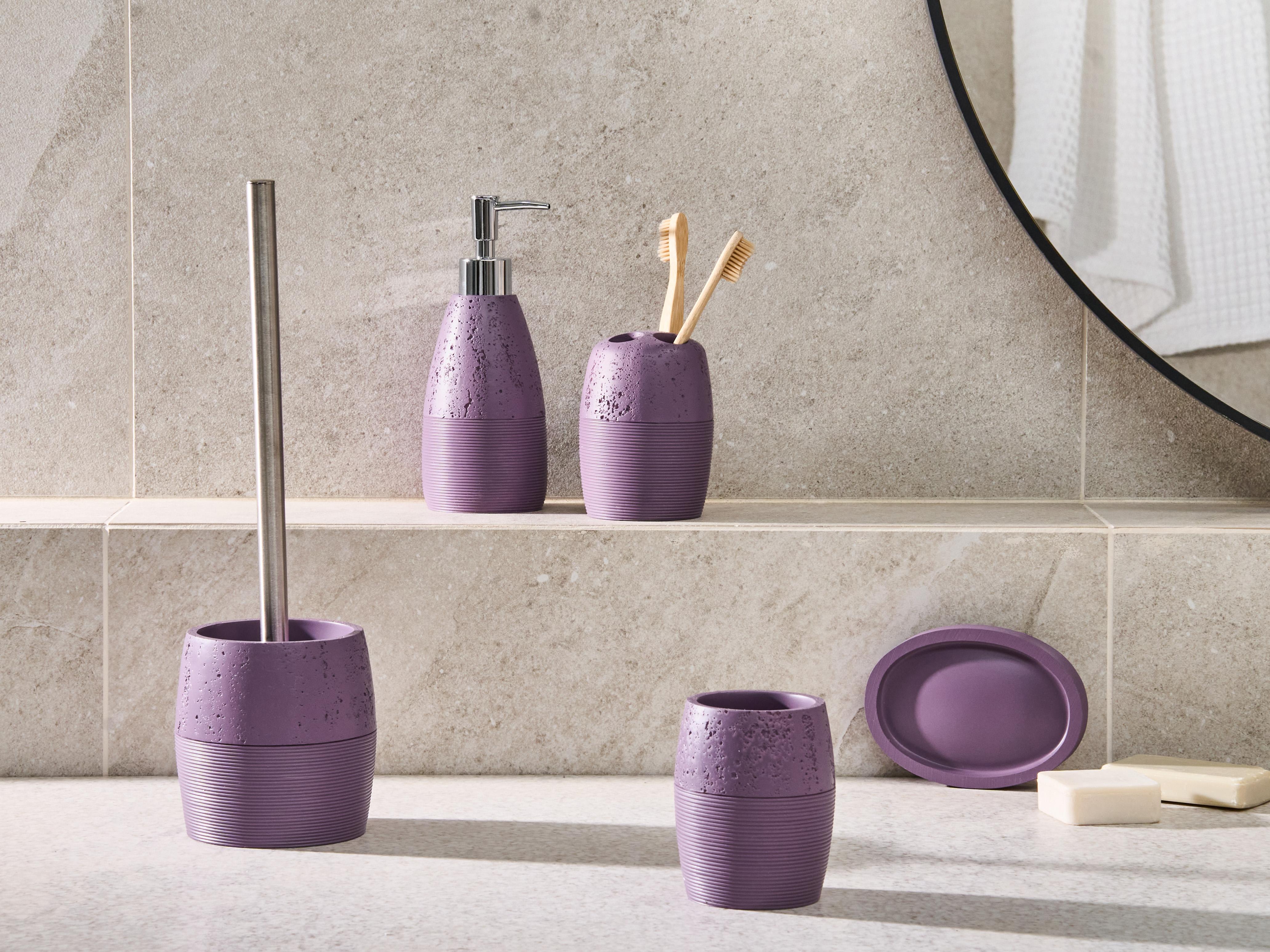 5-delige badkameraccessoireset YARAPA Paars