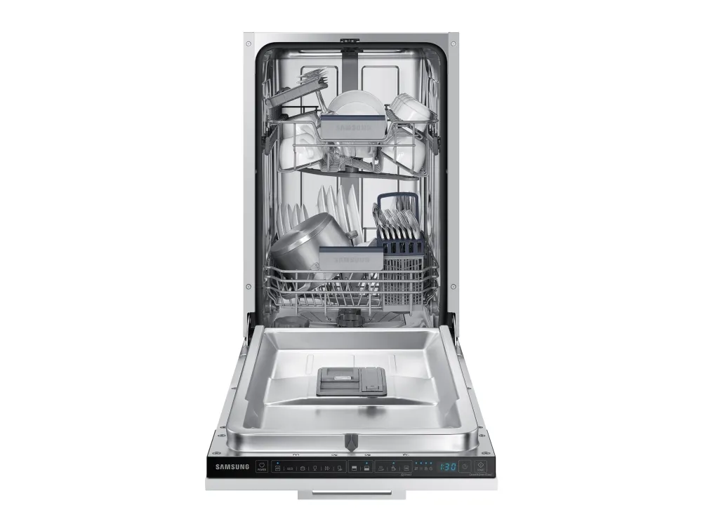 Samsung DW50R4060BB, Fuldt indbygget, Slimline (45 cm), Touch Control, Kurv