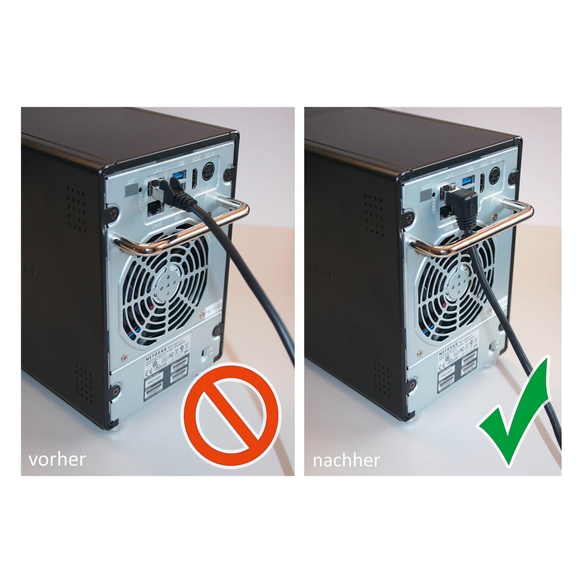 Patchkabel CAT 5e, 1x 90° vinklet, F/UTP, hvit, 1 m