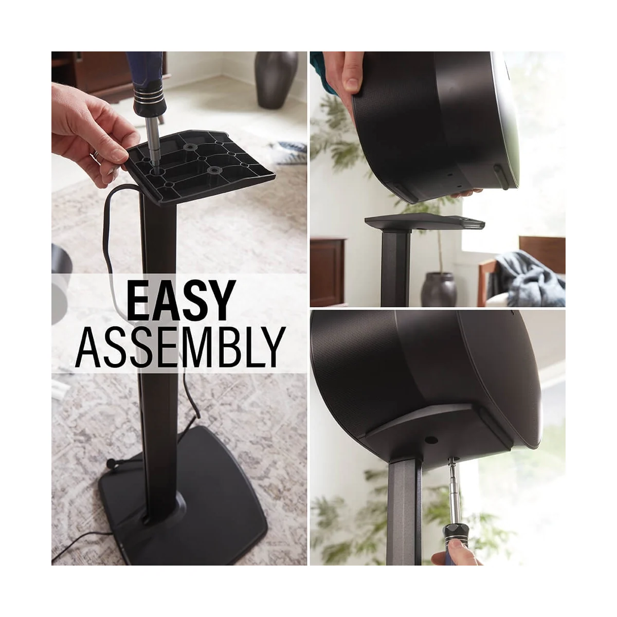 SANUS Gulvstativ for Sonos ERA 300 Single Svart