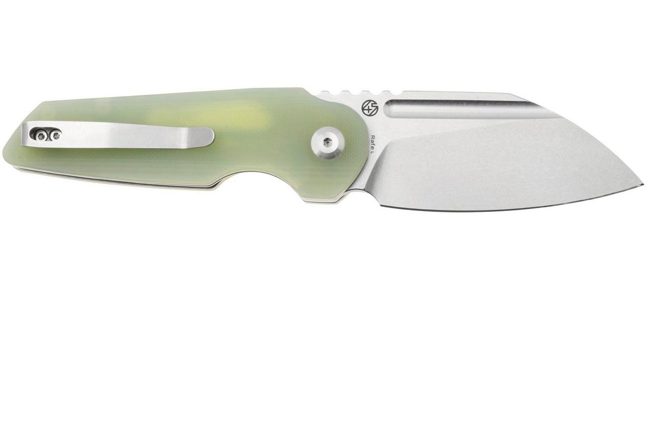 Tenable Knives Rafe L T1048A2 Rafe L, Stonewashed 14C28N, Jade G10, zakmes, 4T5 design