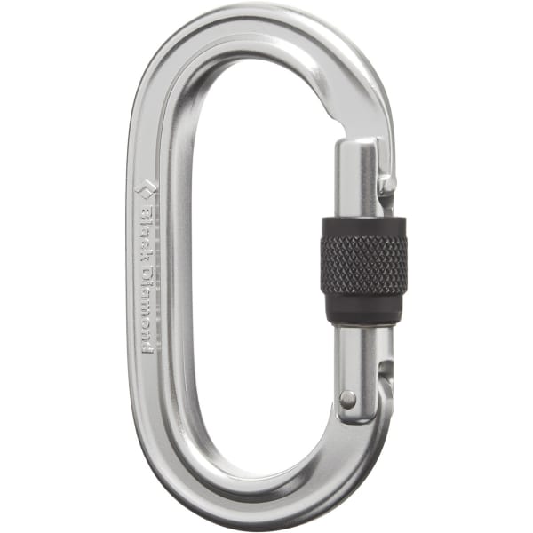 Mousqueton escalade BLACK DIAMOND OVAL KEYLOCK SCREWGATE POLISHED