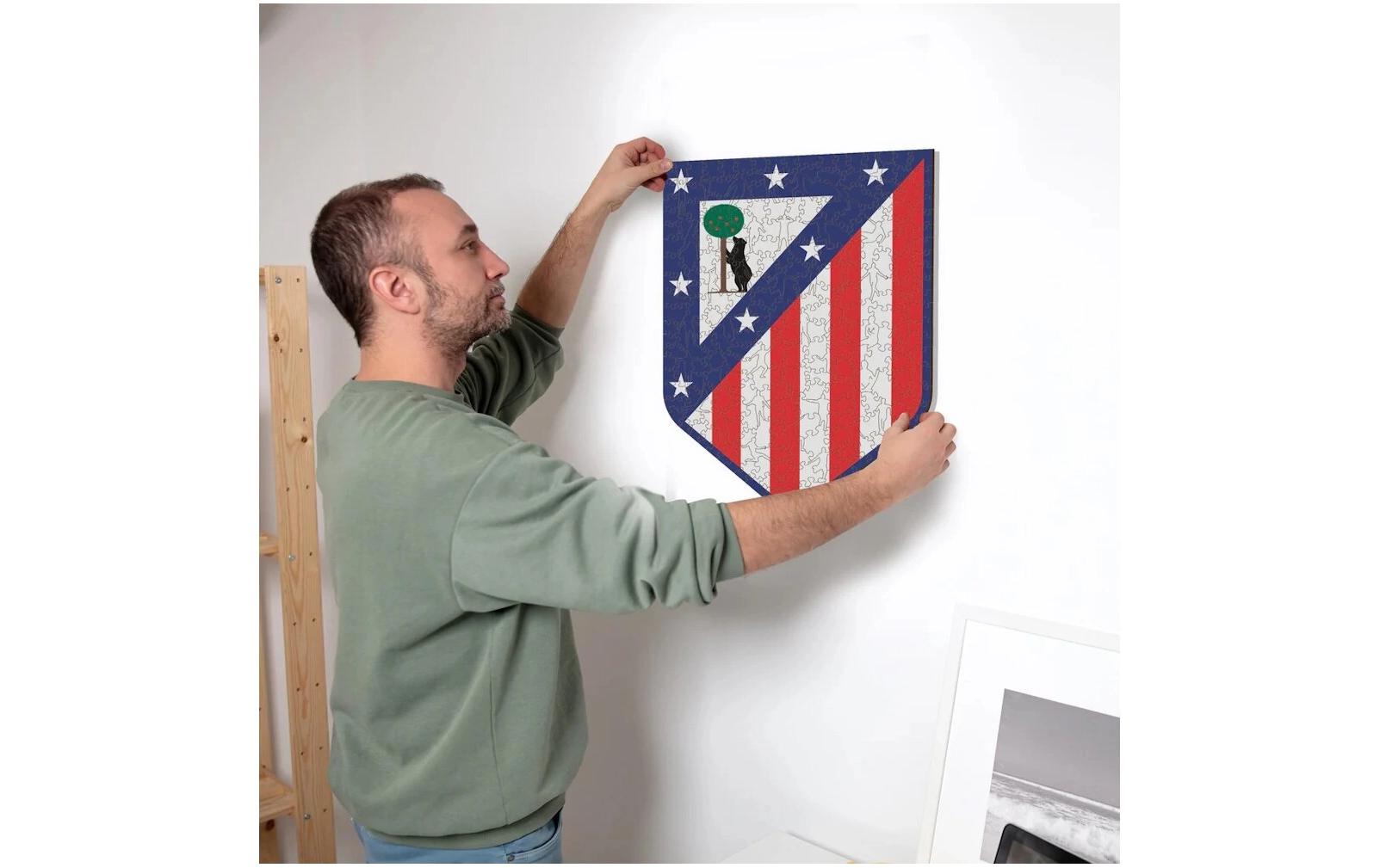Atletico Madrid – LogoOffizielles Holzpuzzle, Grösse M