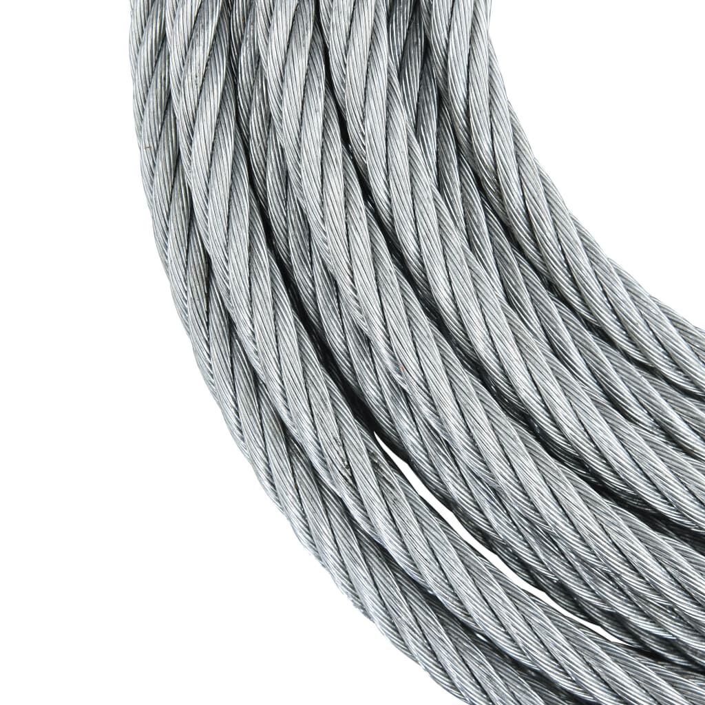 vidaXL Stalen lierkabel, 3200 kg, 20 m
