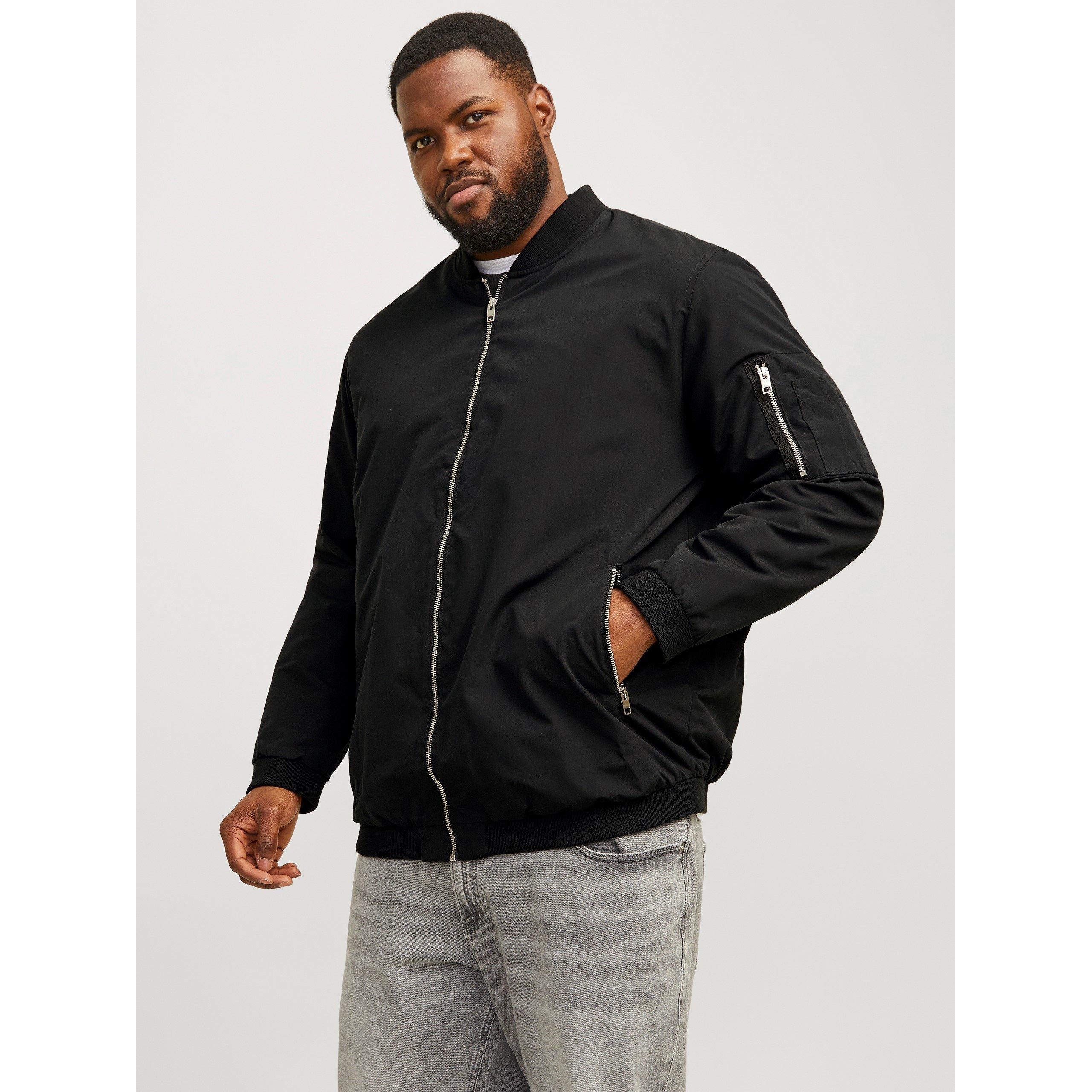 Jack and Jones Jack Rush Bomber Jacket Mens Plus Size