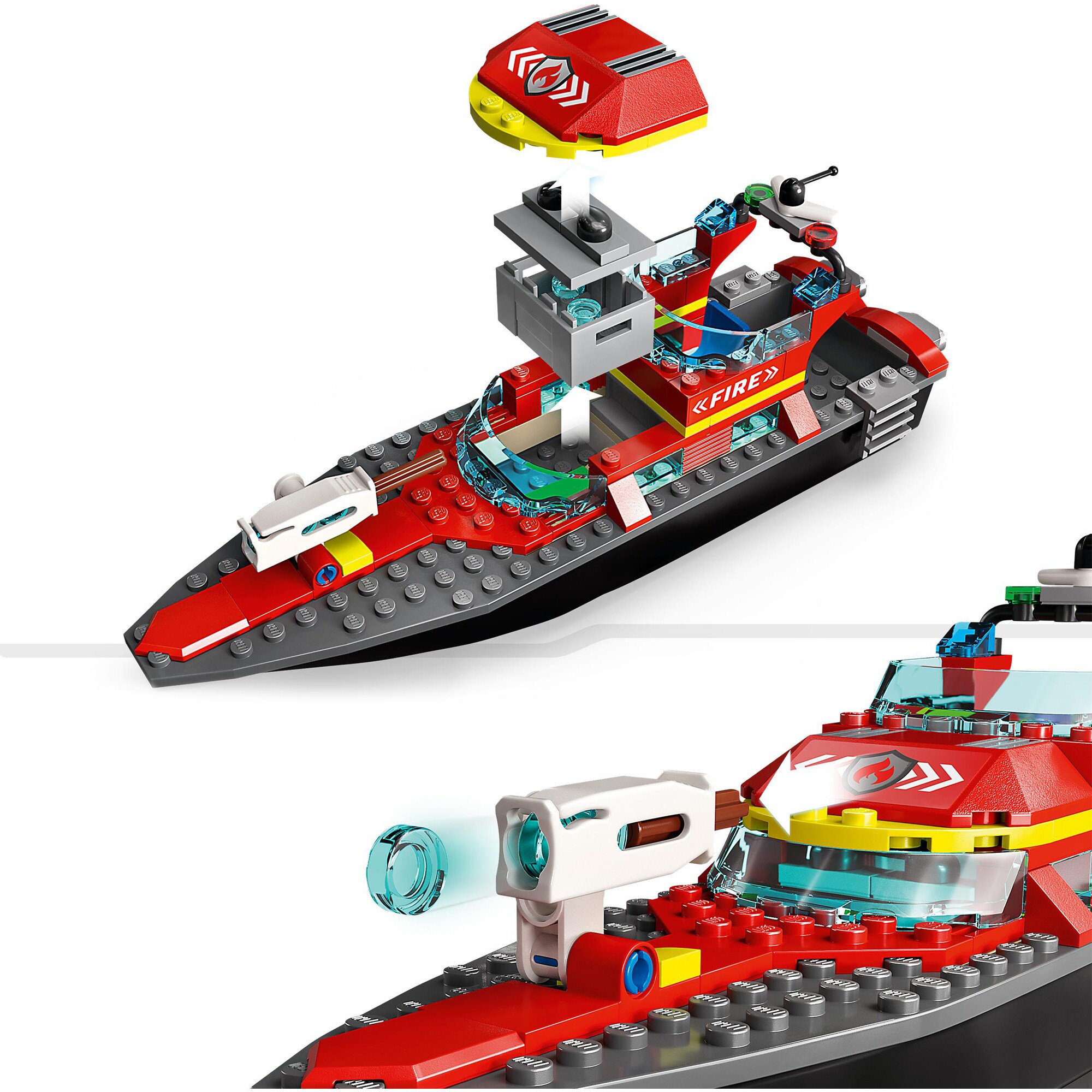 LEGO Konstruktionsspielzeug City Feuerwehrboot