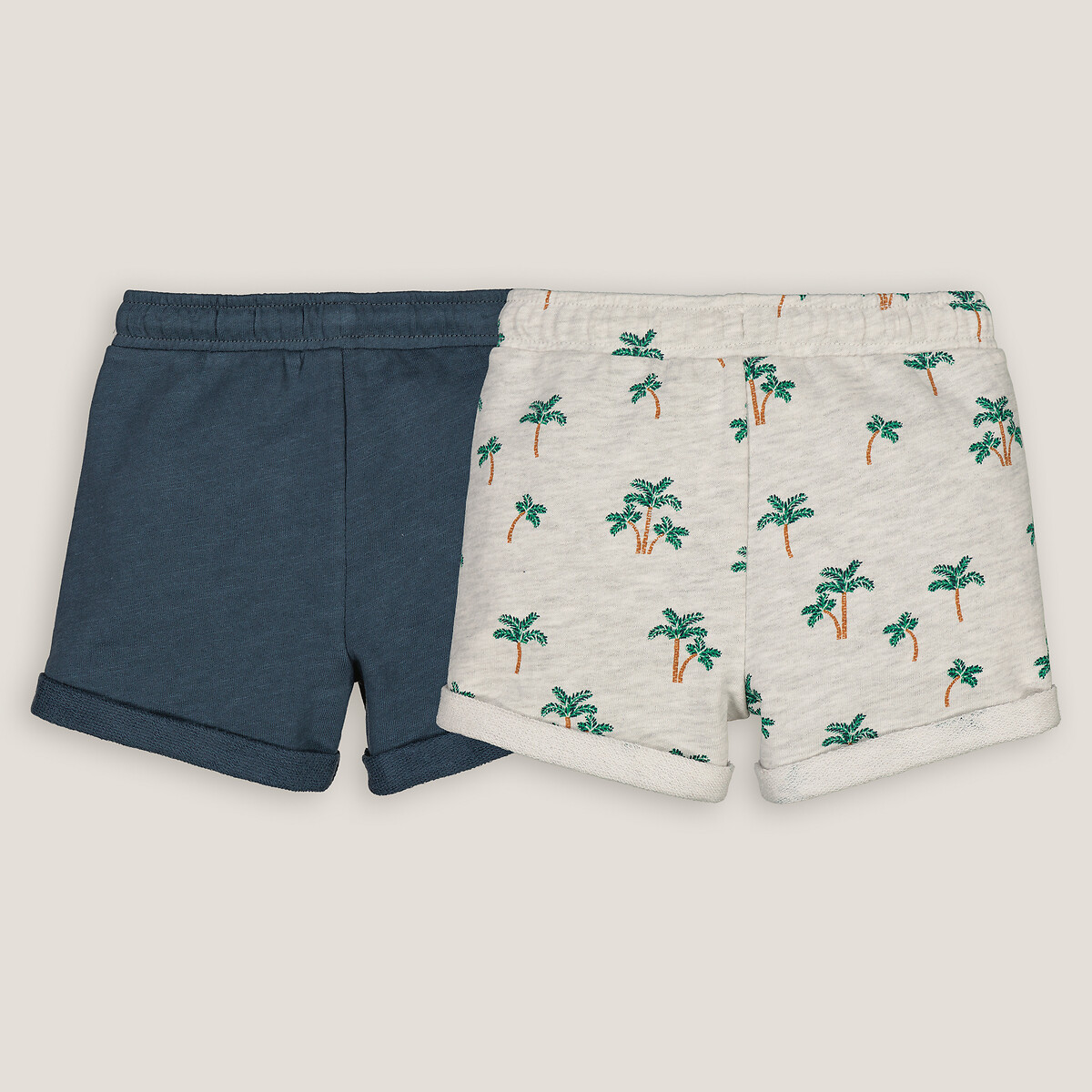 COLEÇÃO LA REDOUTE<br>Conjunto de 2 shorts de fleece