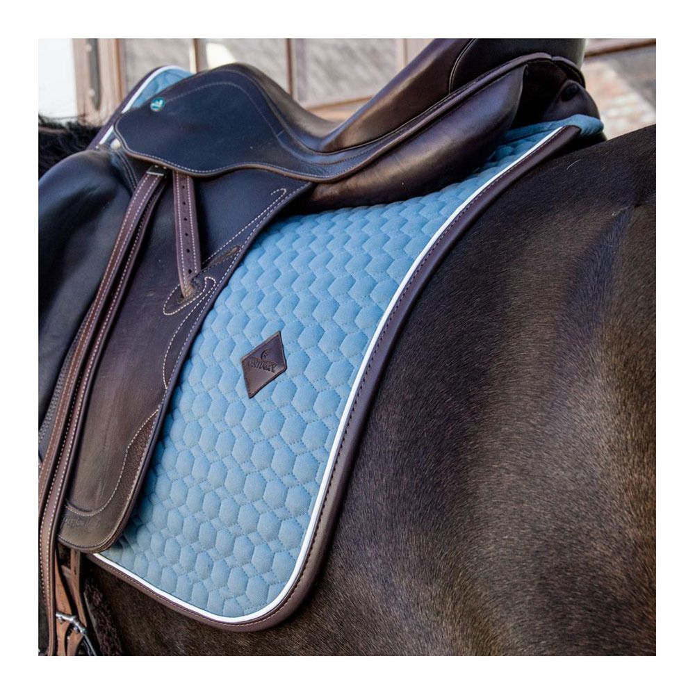 Kentucky CLASSIC LEATHER - Tapis dressage dusty blue