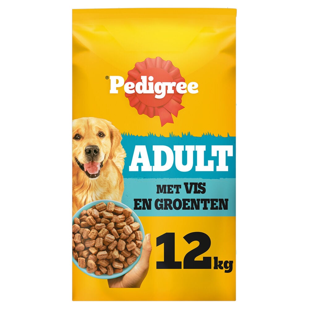 Pedigree Adult Krokante brokken - Hondenvoer - 12 Kilogram - vis