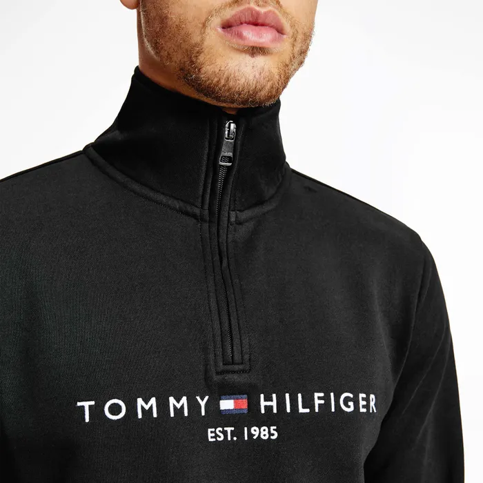 Tommy Hilfiger Logo Mock Neck Sweater Heren