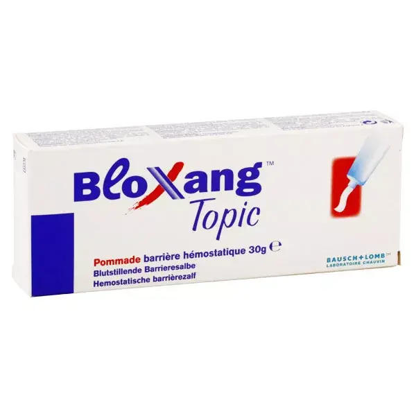 Pomada Tópica Bloxang da Bausch & Lomb Dermatology, Barreira Hemostática, 30g
