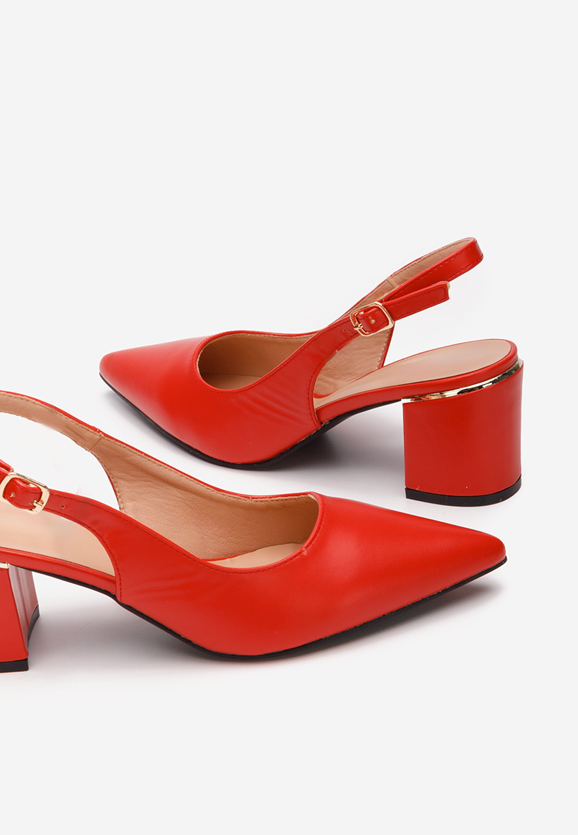 Chaussures slingback rouges Flamia