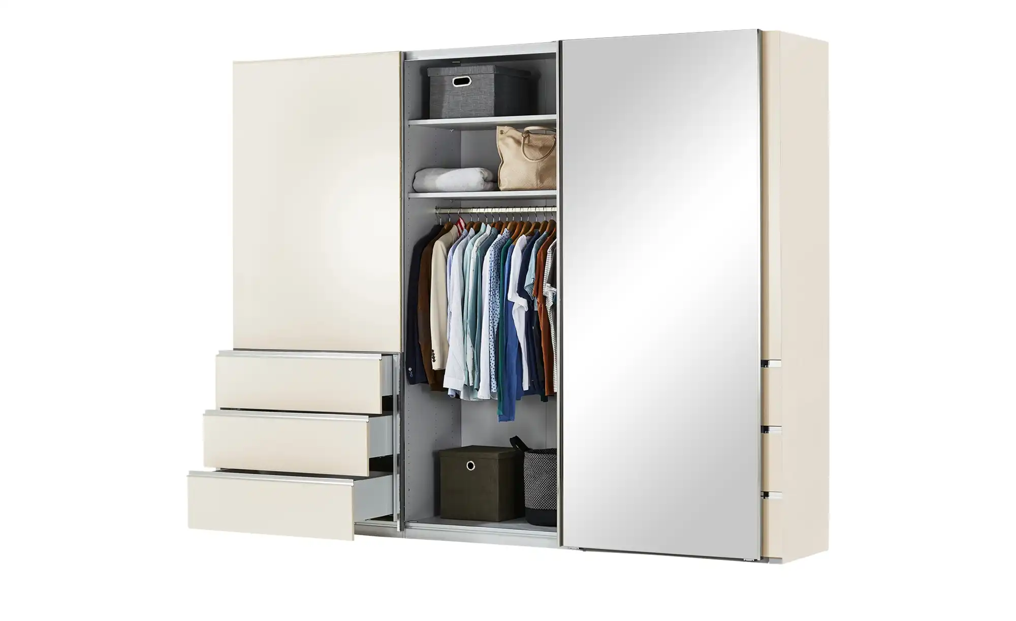 Schwebetürenschrank, 3-türig Mitta