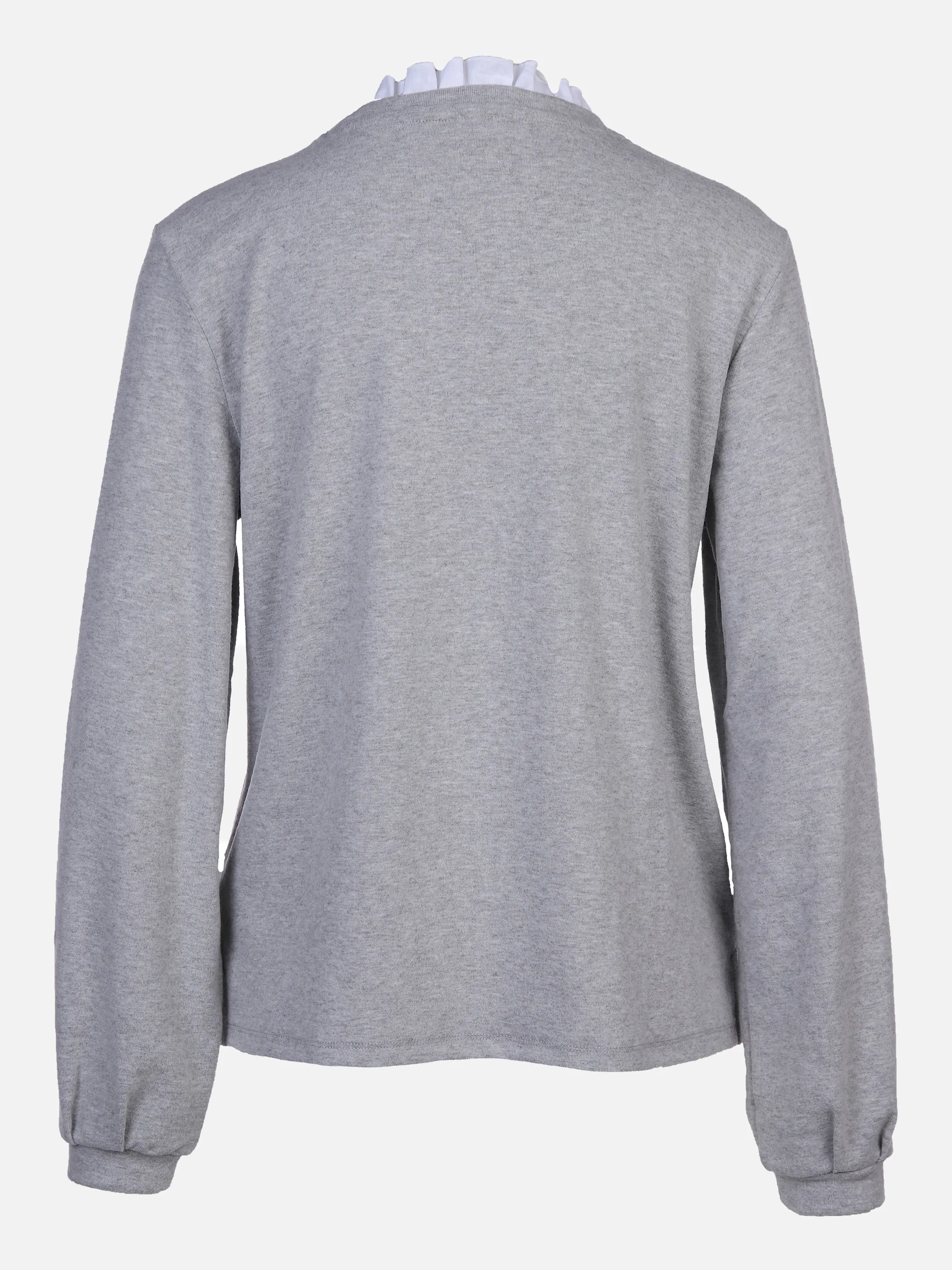 Damen Sweatshirt mit Blusenkragen