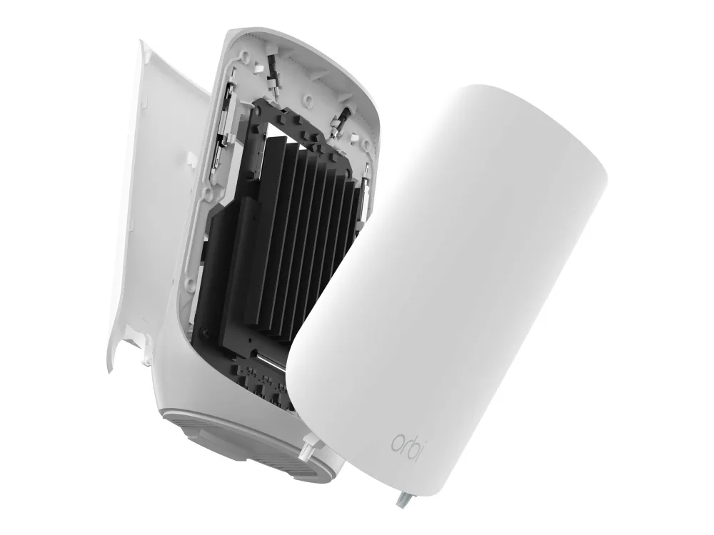 NETGEAR Orbi RBK763S - Wi-Fi-system - (router, 2 extendere) - op til 7500 sq.ft - mesh 1GbE - Wi-Fi 6 - Tri-Band