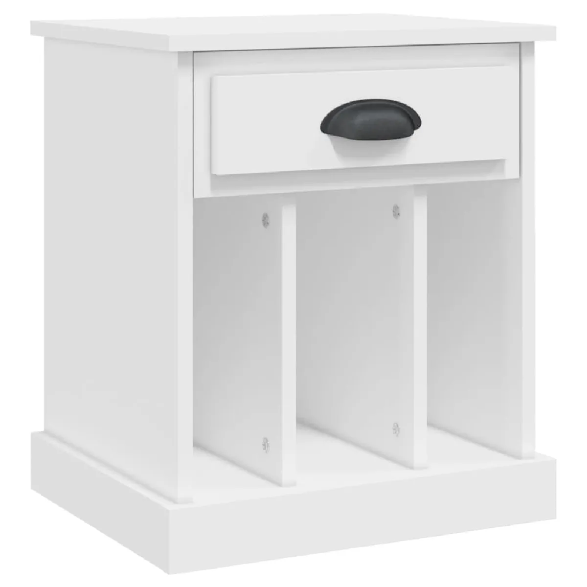 vidaXL Table de chevet - Blanc